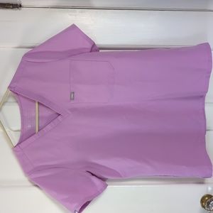 Figs Lavender Technical Collection Women's Scrub Top Size M